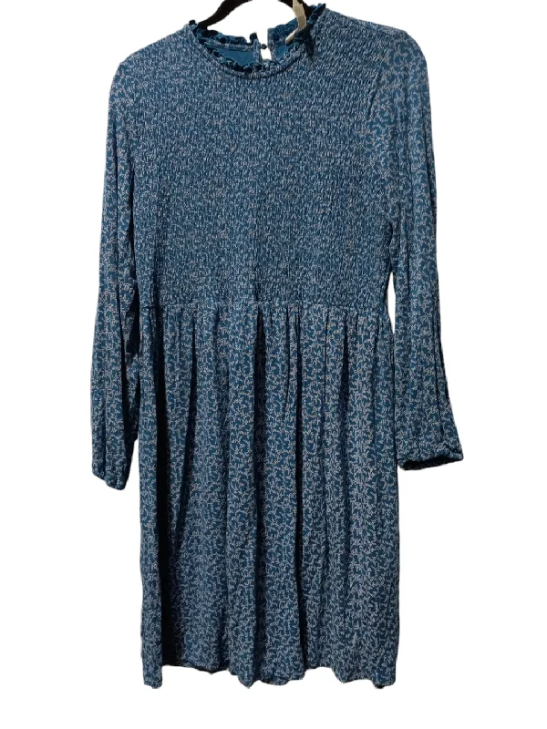 Final Markdown Dress Casual Midi By Matilda Jane In Blue & White, Size: L