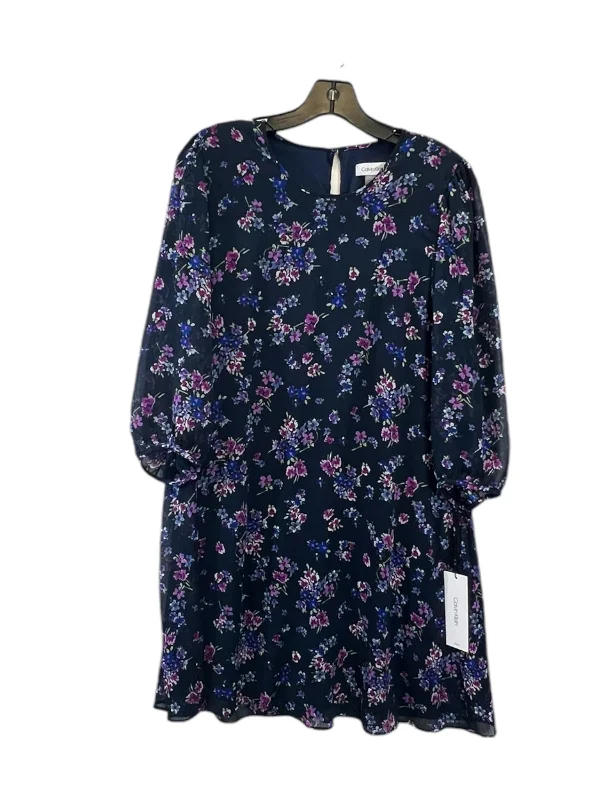 Shop and Save Dress Casual Midi By Calvin Klein In Floral Print, Size: M