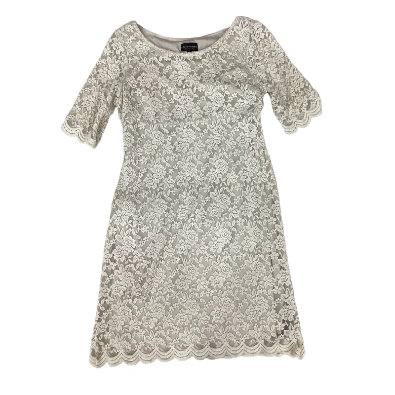 While Supplies Last Dress Casual Midi By Connected Apparel In Cream, Size: M