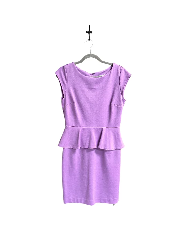 Bargain Prices Dress Casual Midi By New York And Co In Purple, Size: S