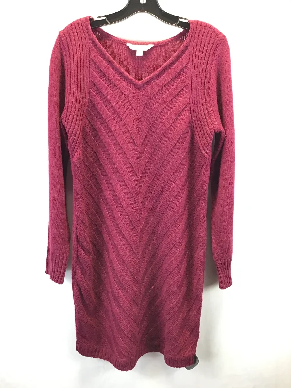 Referral Discount Dress Sweater By Charming Charlie In Red, Size: L
