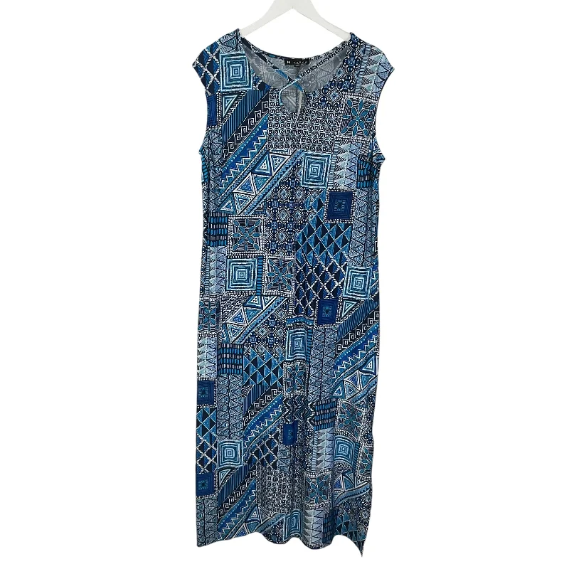 Deal Mania Dress Casual Maxi By N Touch In Blue, Size: Petite L