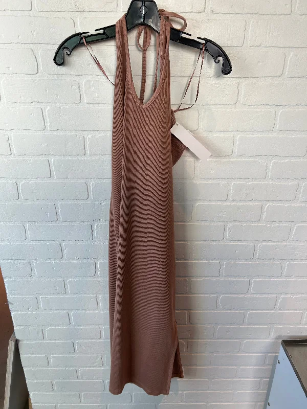 Great Deals Dress Casual Midi By Old Navy In Brown, Size: M