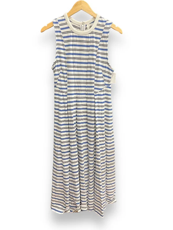 Extra Discounts Dress Casual Midi By Anthropologie In Striped Pattern, Size: S
