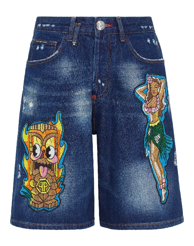 Clearance Items 5-Pocket Denim Shorts Hawaii