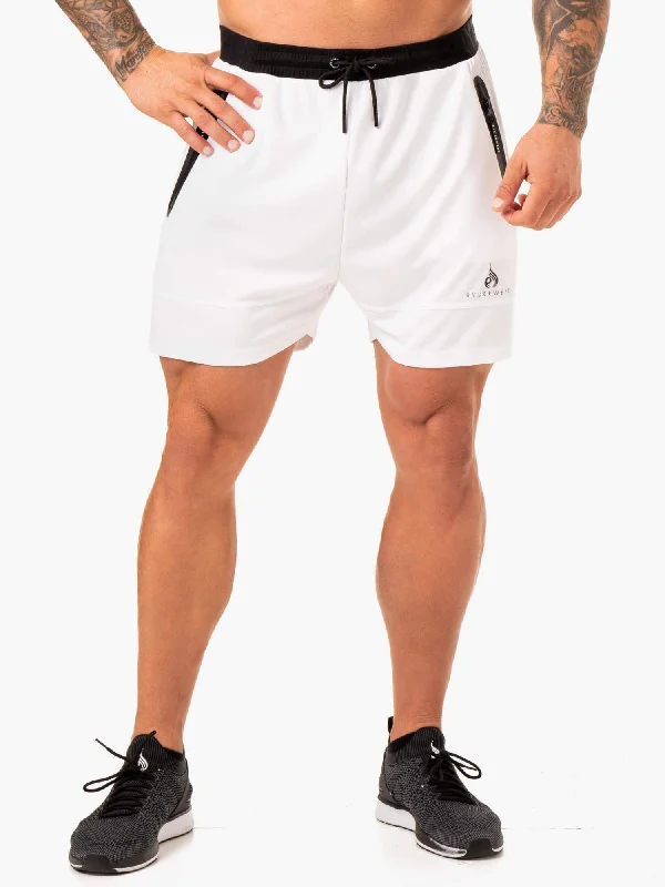 Get It Before It’s Gone Action Mesh Short - White