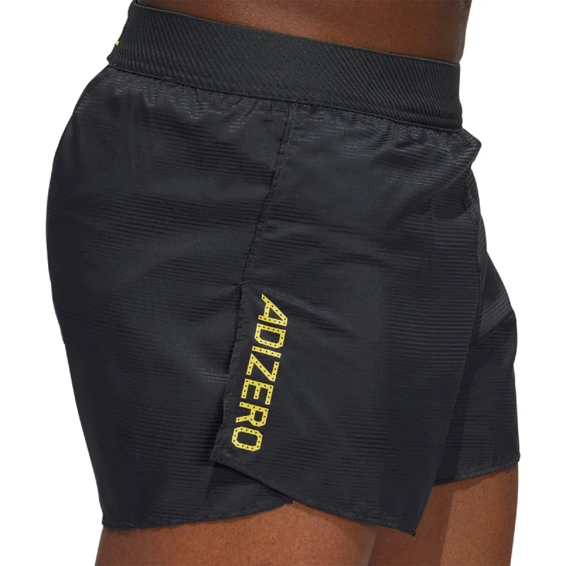 Hurry In adidas Adizero Engineered Split Mens Running Shorts - Grey