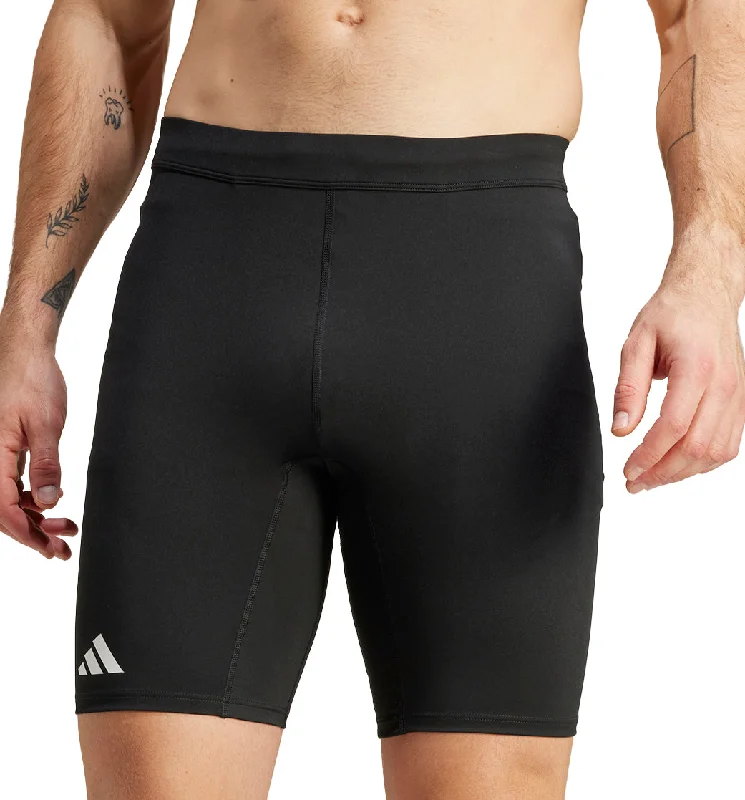 Lowest Price adidas Adizero Essentials Mens Short Running Tights - Black