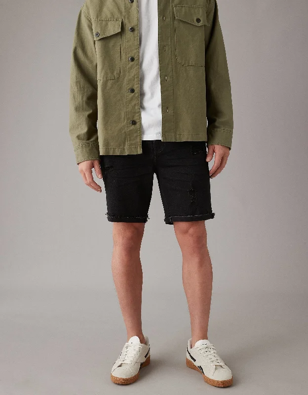 Savings Bonanza AE EasyFlex 9" Athletic Patched Denim Short