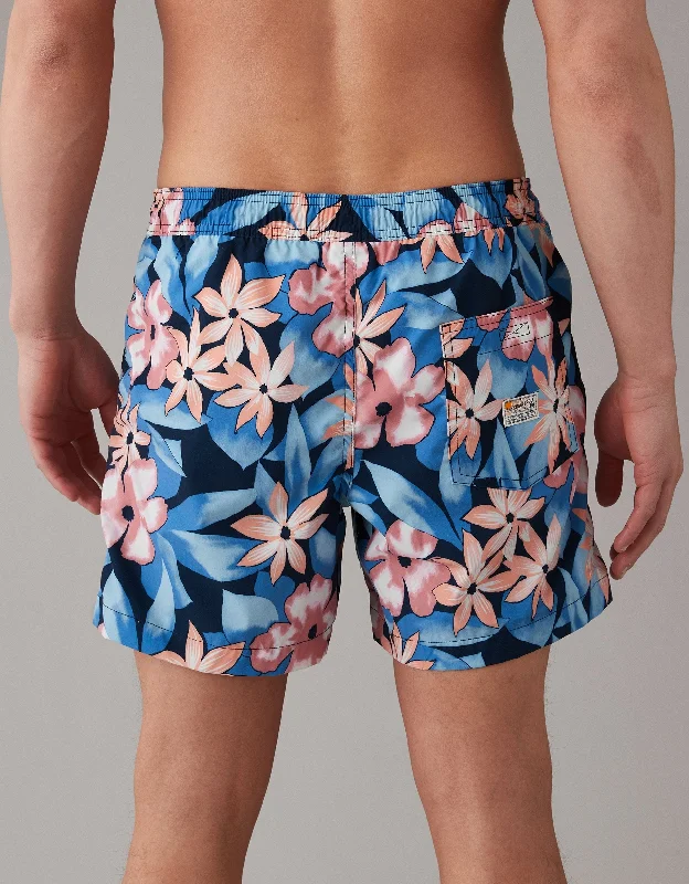 TIME-Limited Offer AE Printed Flex 5" Swim Trunk