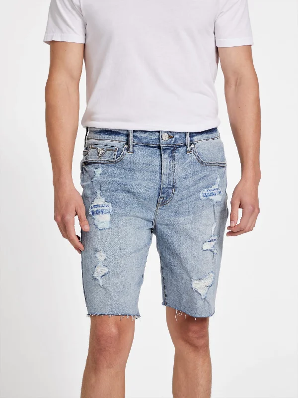 Price Rollback Eco Quade Rip-and-Repair Denim Shorts