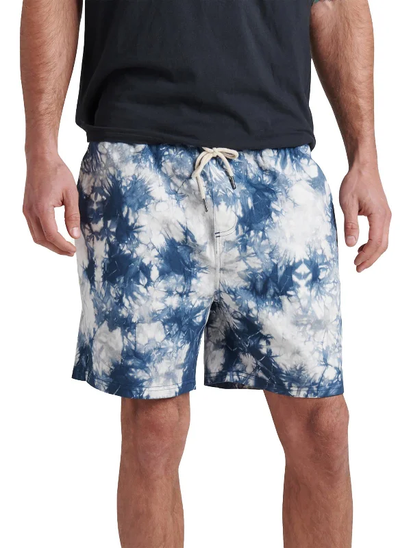 Weekend Flash Sale Ford Mens Tie-Dye 6" Inseam Casual Shorts