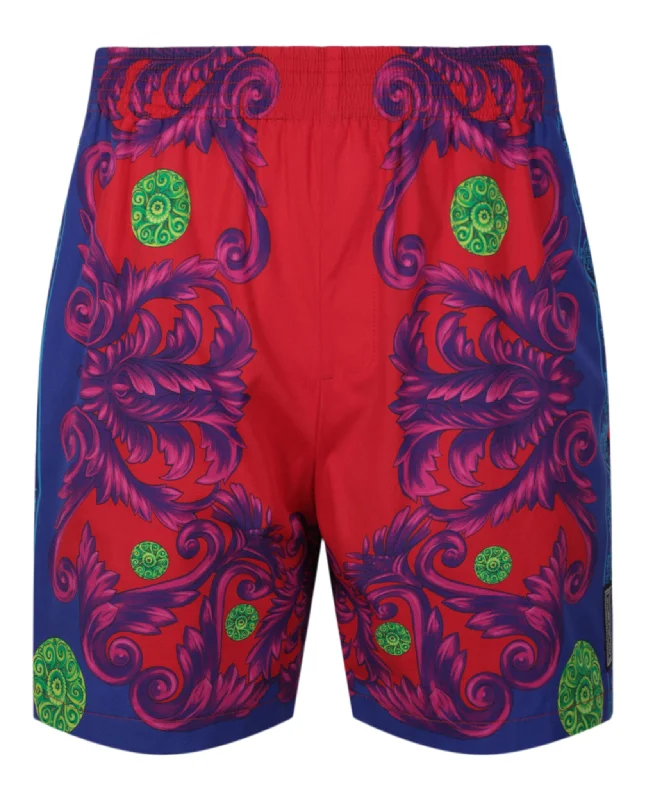 Limited Edition Medusa Trinofo Garden Barocco Print Shorts