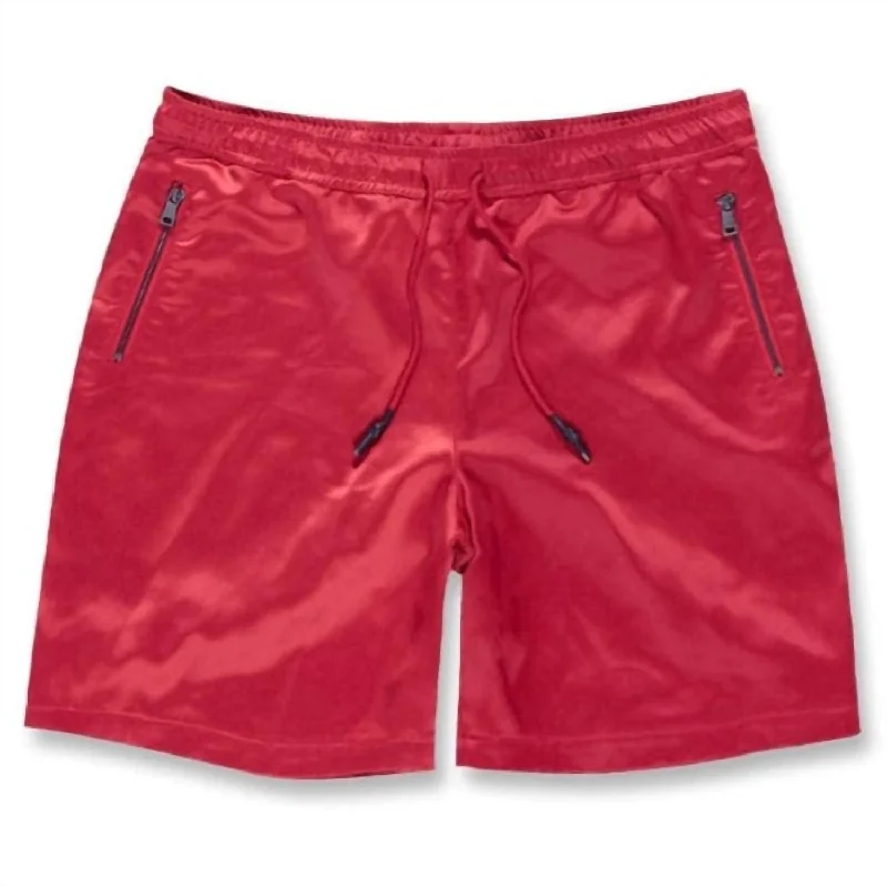 Closeout Men's Athletic Lux Short In Red