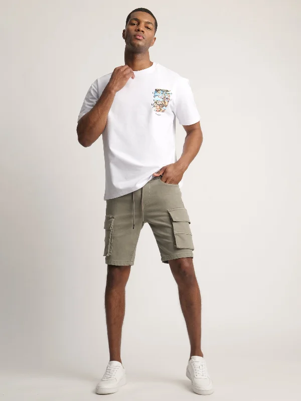 Early Bird Discount Mens Cargo Woven Bermuda