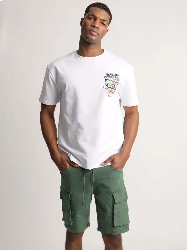 Limited Edition Mens Cargo Woven Bermuda