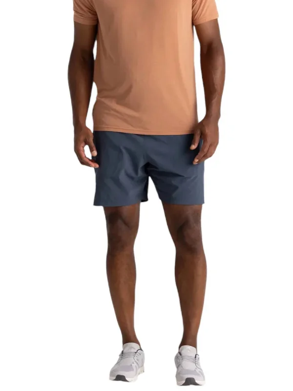 Factory Direct Sale Men's Lined Active Breeze Short 7" In Blue Dusk