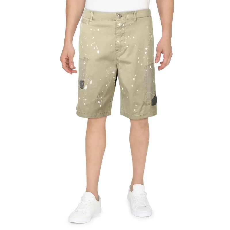 Huge Savings Mens Printed Midi Khaki, Chino Shorts