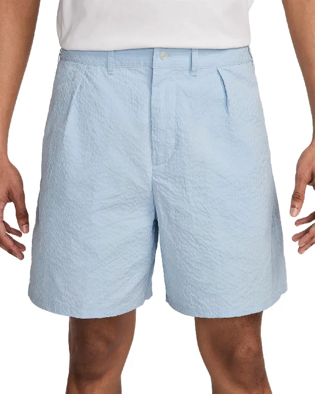Year-End Sale Men's Seersucker Shorts In Armory Blue