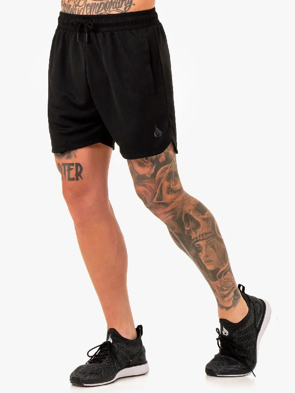 Limited Time Offer Mesh Training Shorts - Black