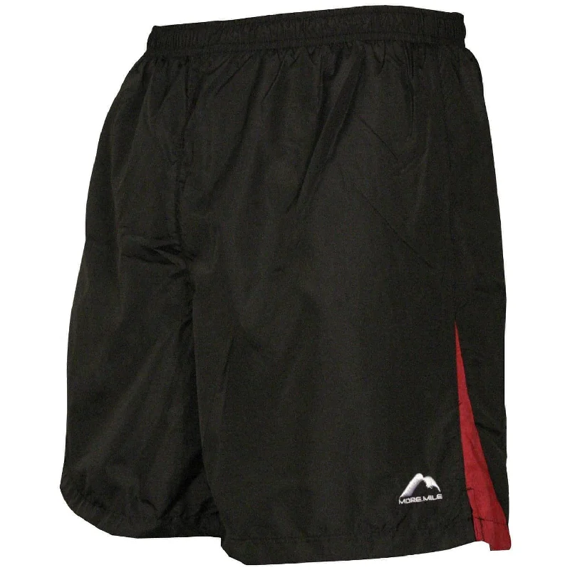 Super Bargain More Mile 7 Inch Baggy Mens Running Shorts - Black
