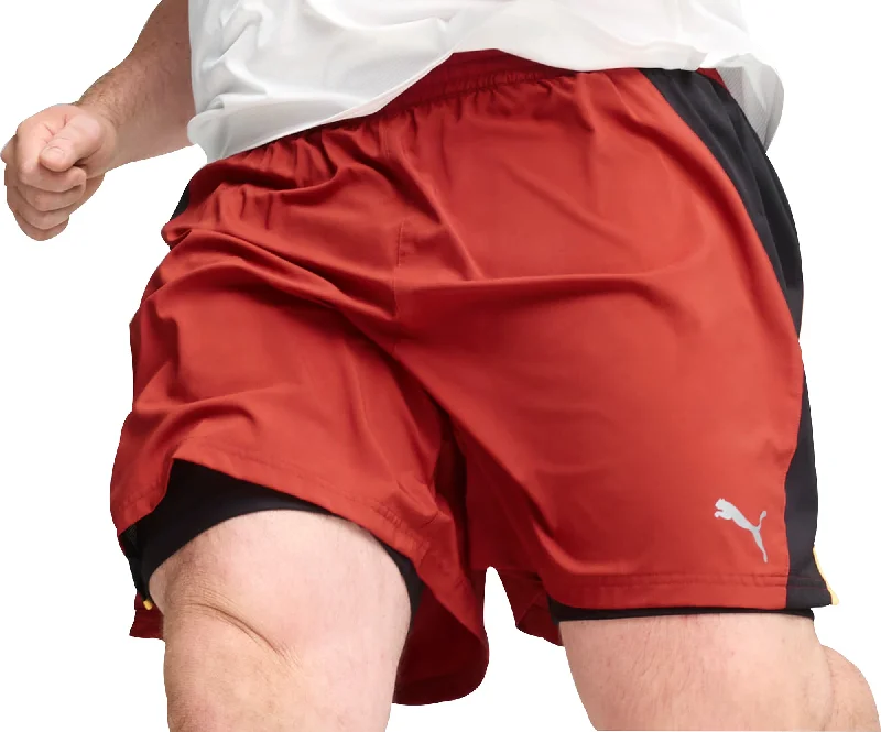 Today’s Special Puma Favourite Velocity 2 In 1 Mens Running Shorts - Red
