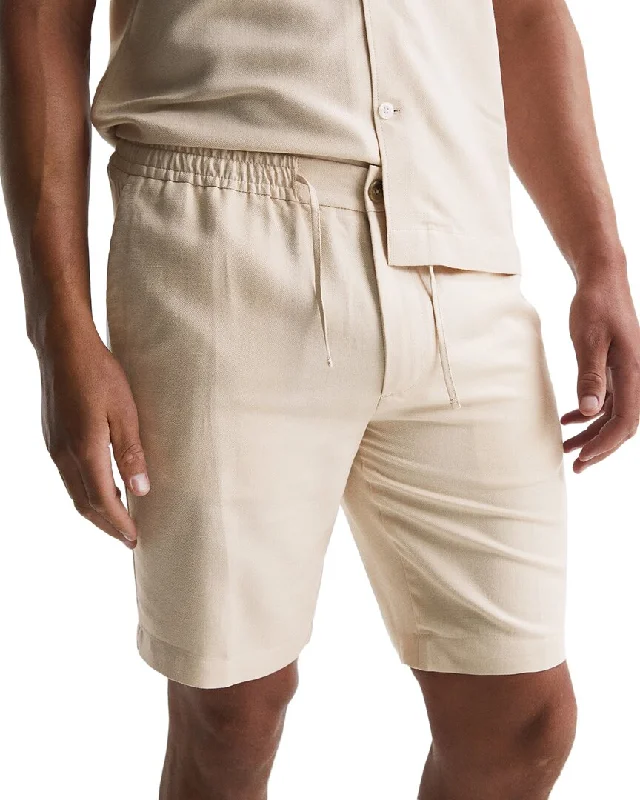 Hot Deal Reiss Payne Linen-Blend Casual Short