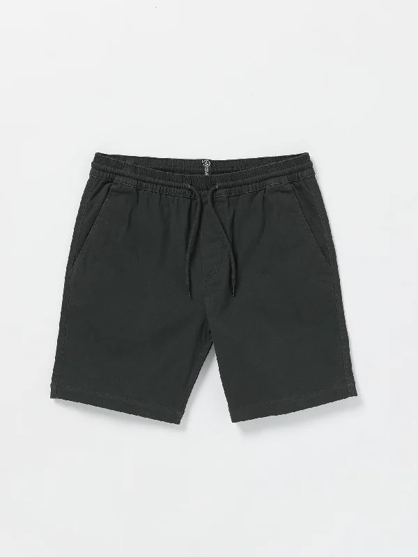 Price Drop Road Trip Elastic Waist Stretch Shorts - Stealth