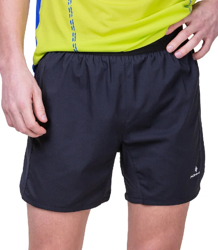 One-DAY Sale Ronhill Tech 5 Inch Mens Running Shorts - Black