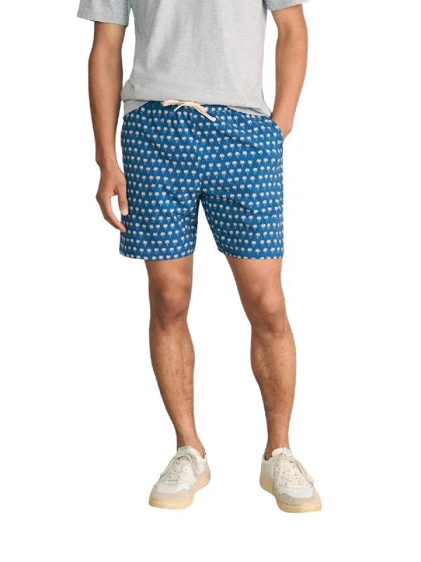 New Arrival Shorelite Active Short 7" In Navy Block Palm