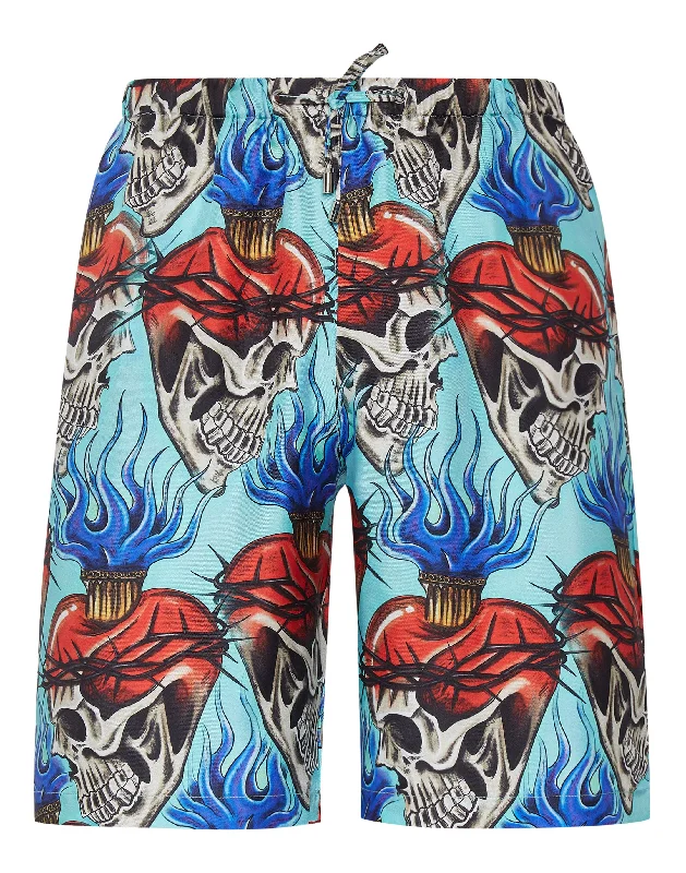 Value Deals Silk Shorts Love Tattoo