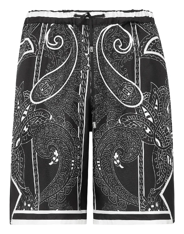 Best Deals Silk Shorts Paisley Foulard