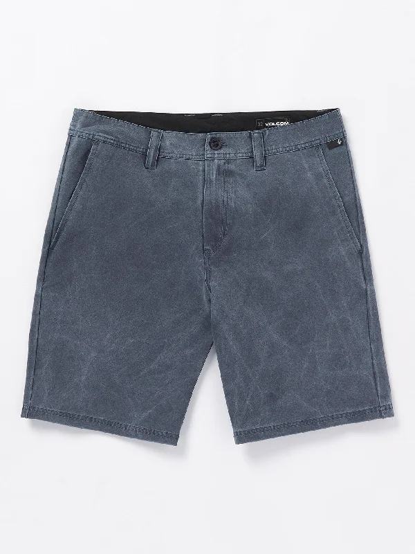 Final Markdown Stone Faded Hybrid Shorts - Navy