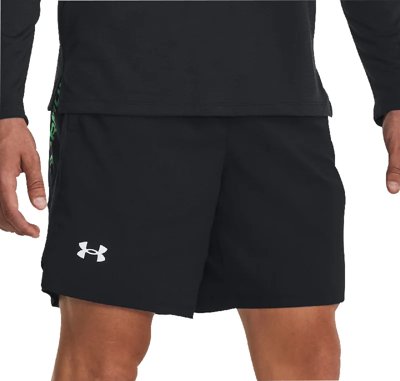 Holiday Sale Under Armour Launch 7 Inch Graphic Mens Running Shorts - Black