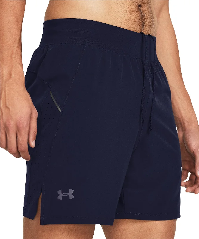 Clearance Sale Under Armour Launch Elite 7 Inch Mens Running Shorts - Blue
