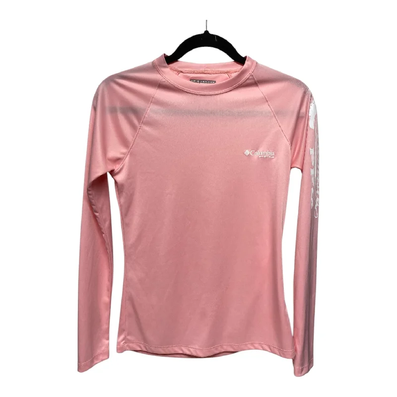 Quick Sale Athletic Top Long Sleeve Crewneck By Columbia In Pink, Size: Xs