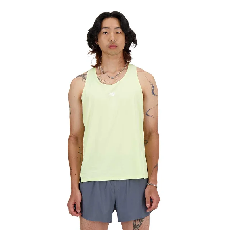 Savings Bonanza Men's Athletics Racing Singlet - Limelight