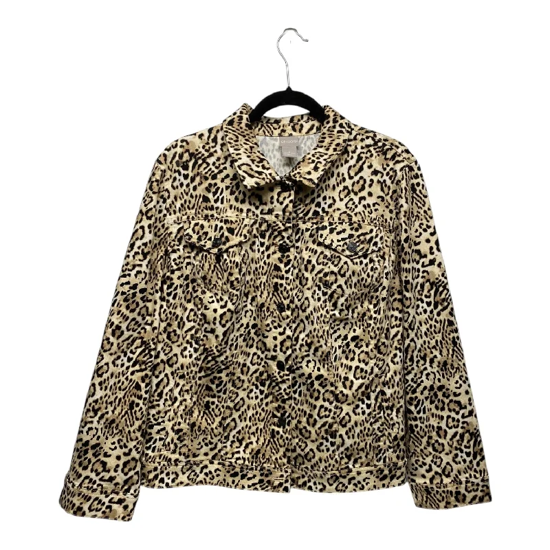 Great Bargains Cardigan By Chicos In Animal Print, Size: Xxl