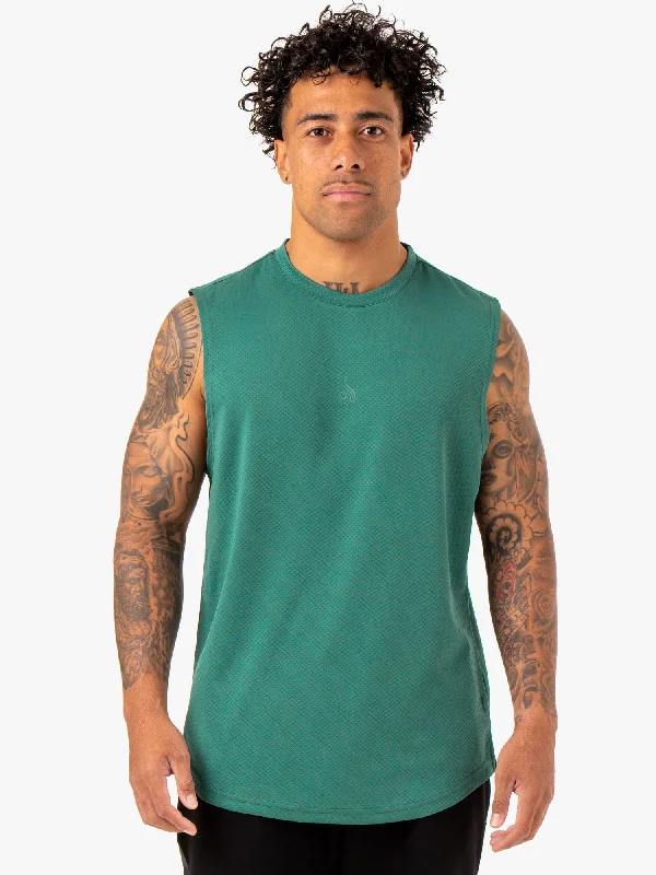 Act Now Enhance Muscle Tank - Green