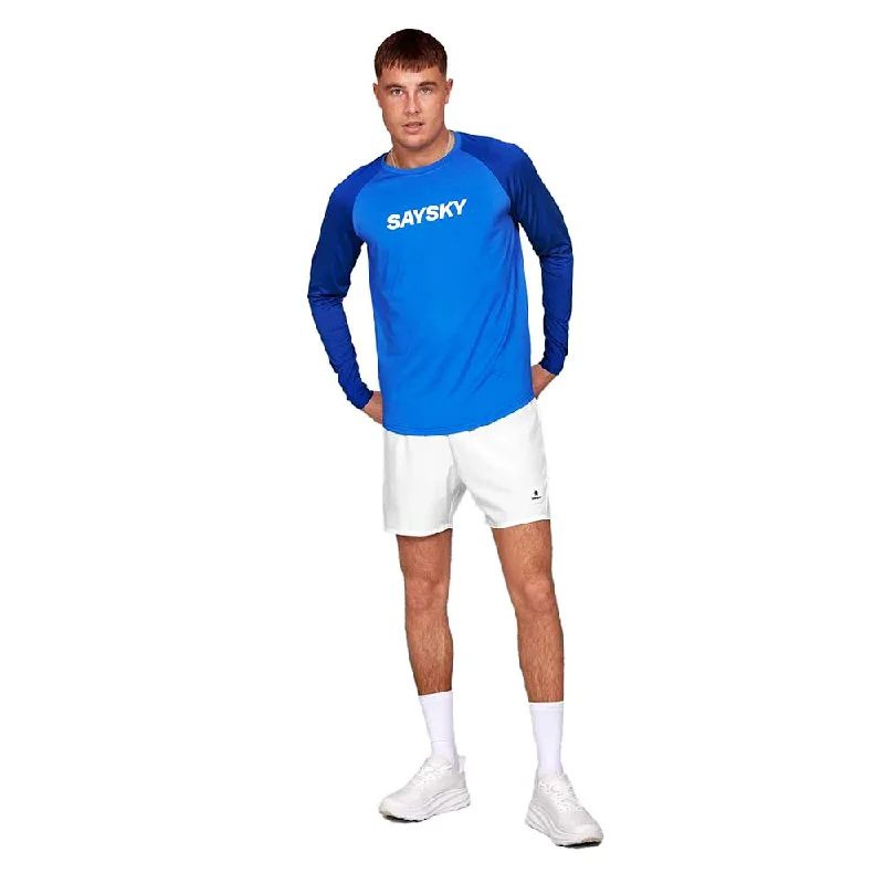 Mega Deal Men's Logo Pace Long Sleeve - Blue