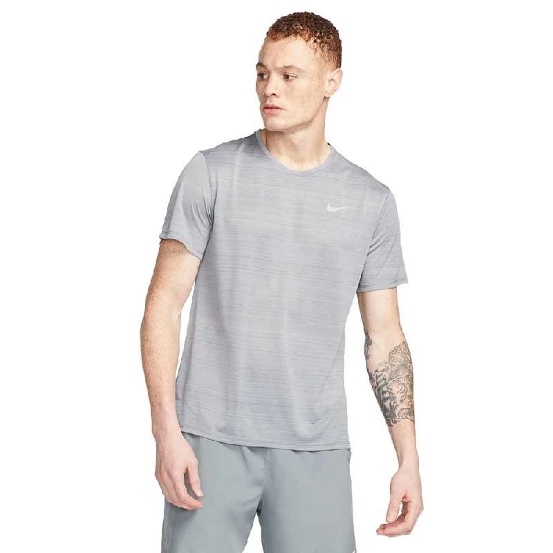 Savings Event Men's Nike Dri-Fit Miler Breathe Short Sleeve - Smoke Grey