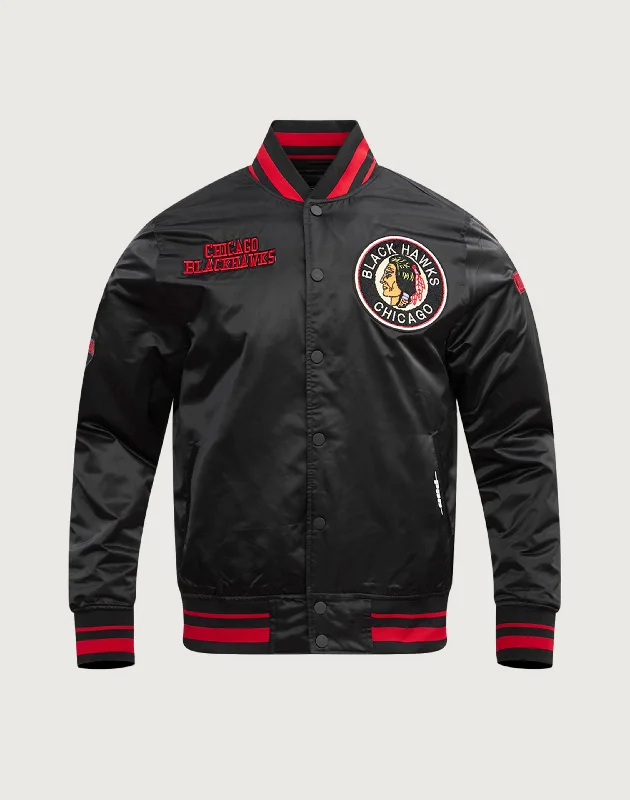 Crazy Deals Pro Standard Chicago Blackhawks Retro Classic Rib Satin Jacket