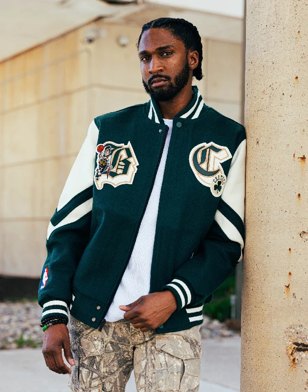 Discount Mania Pro Standard Boston Celtics Varsity Jacket