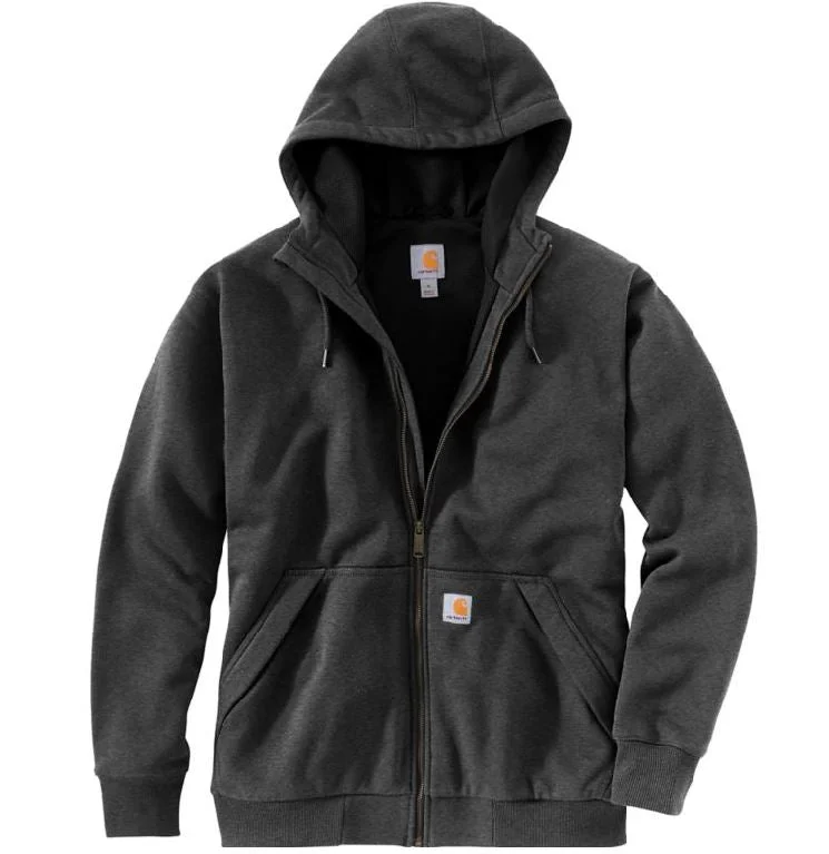 Factory Direct Sale Rain Defender Loose Fit Midweight Thermal-Lined Full-Zip Sweatshirt