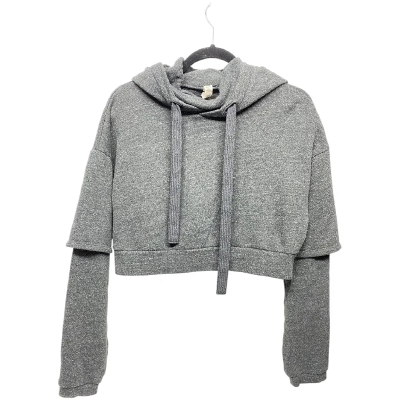 Overstock Sweatshirt Hoodie By Alo In Grey, Size: S