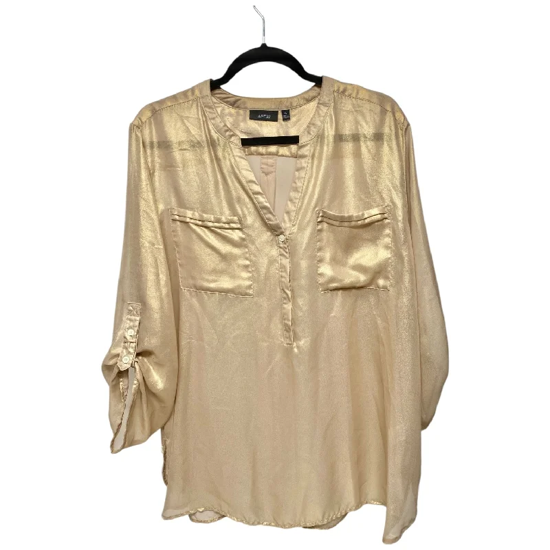 Best Deals Top Long Sleeve By Apt 9 In Gold, Size: Xl
