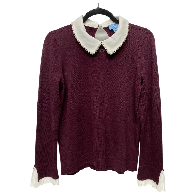Price Meltdown Top Long Sleeve By Cece In Red & White, Size: S