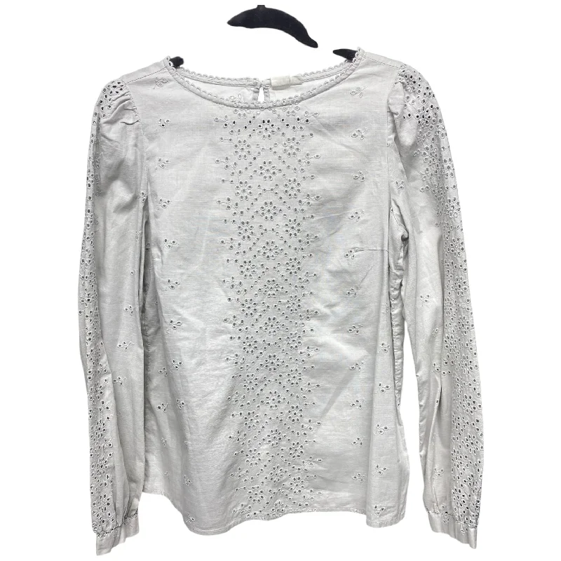 Closeout Sale Top Long Sleeve By Gap In Grey, Size: S