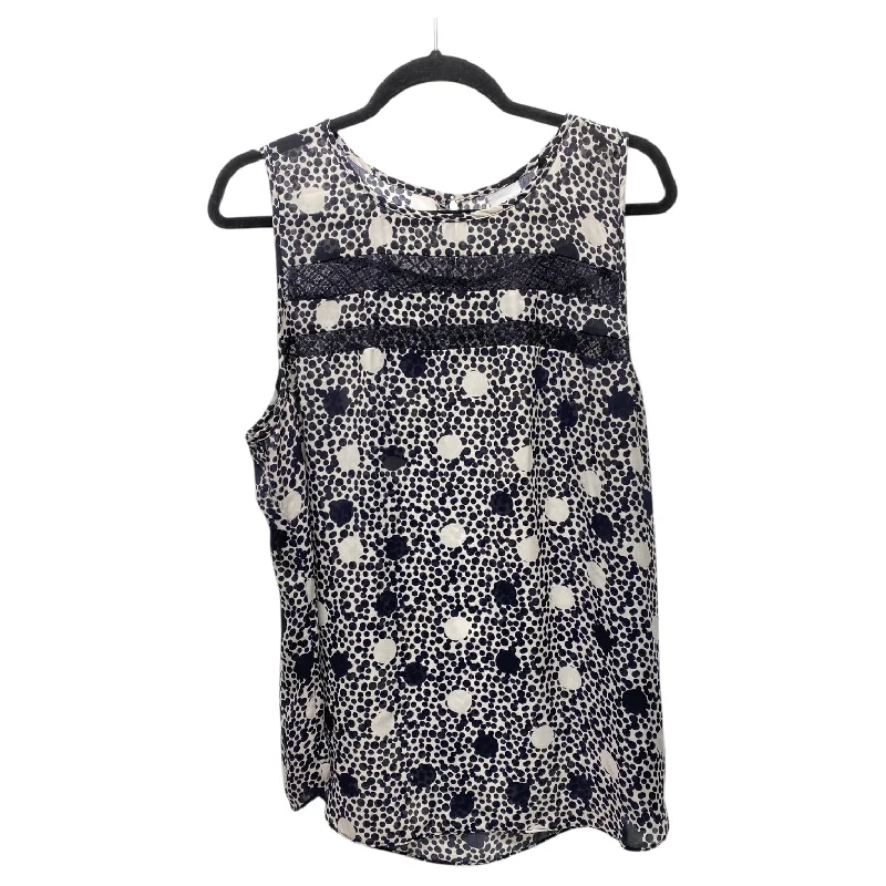 Price Cut Top Sleeveless By Cabi In Black & White, Size: 1x